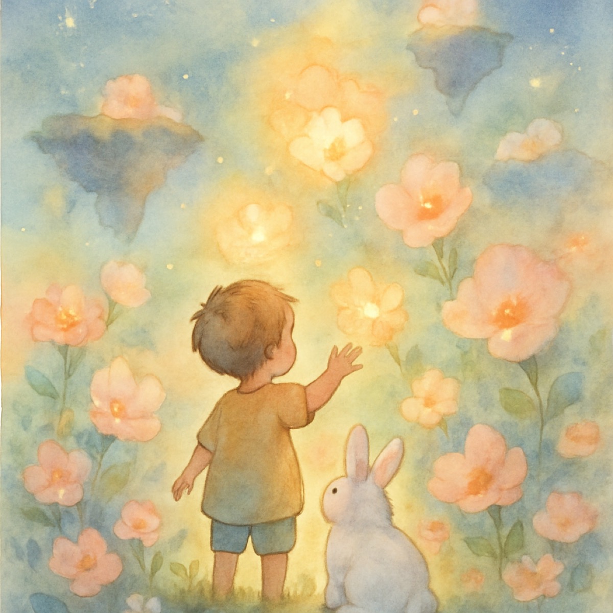 Chapter 2 cover, children's book watercolor
