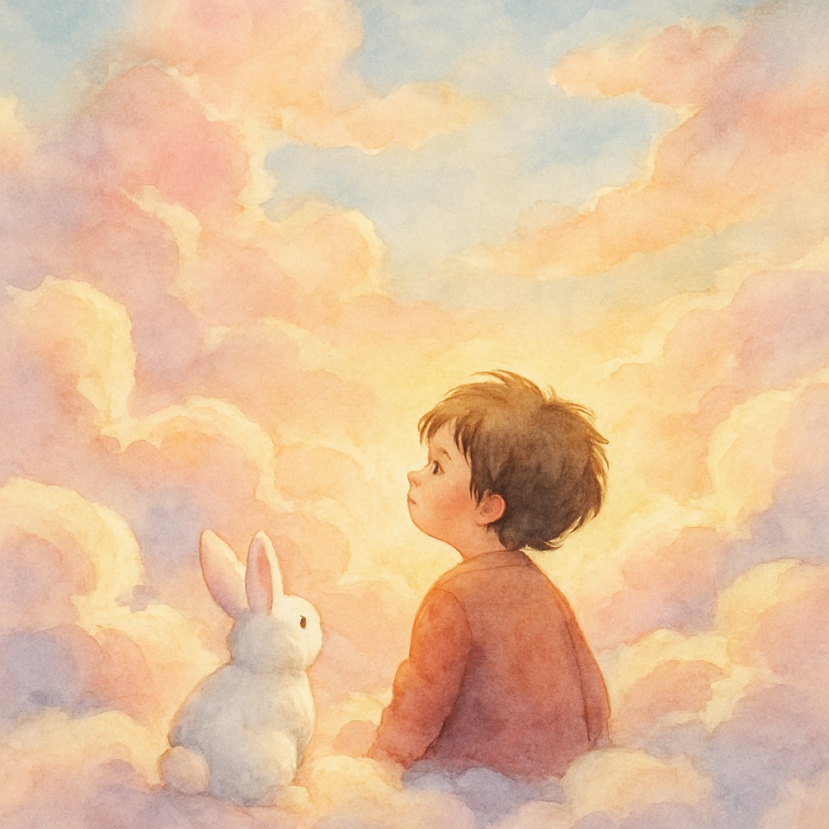 Children's book cover illustration, watercolor style